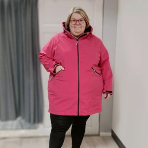 Fleecevuorinen softshell-takki, vadelma, Zhenzi