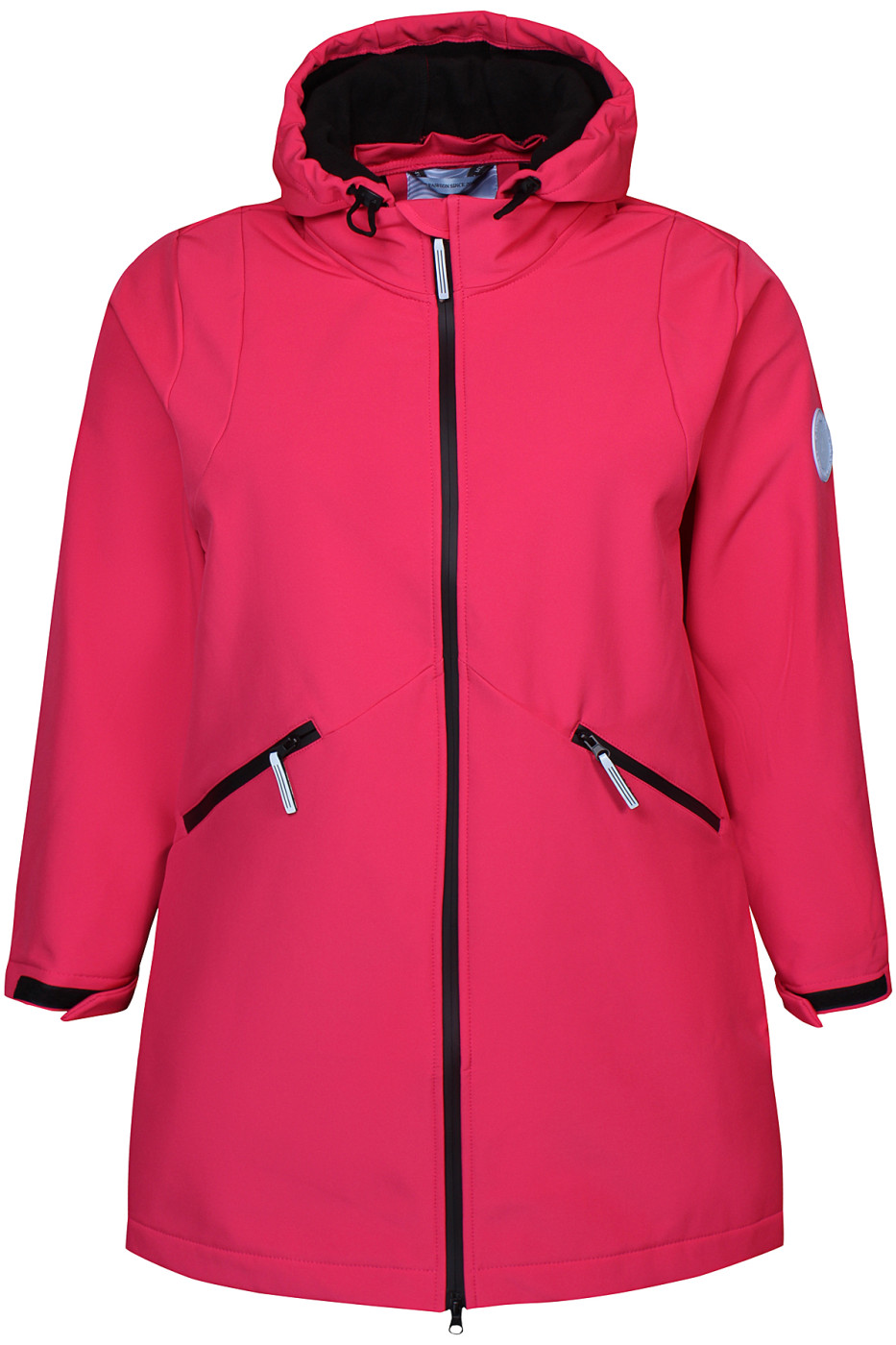 Fleecevuorinen softshell-takki, vadelma, Zhenzi - Image 2