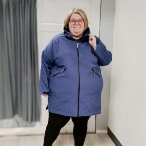 Fleecevuorinen softshell-takki, mustikansininen, Zhenzi