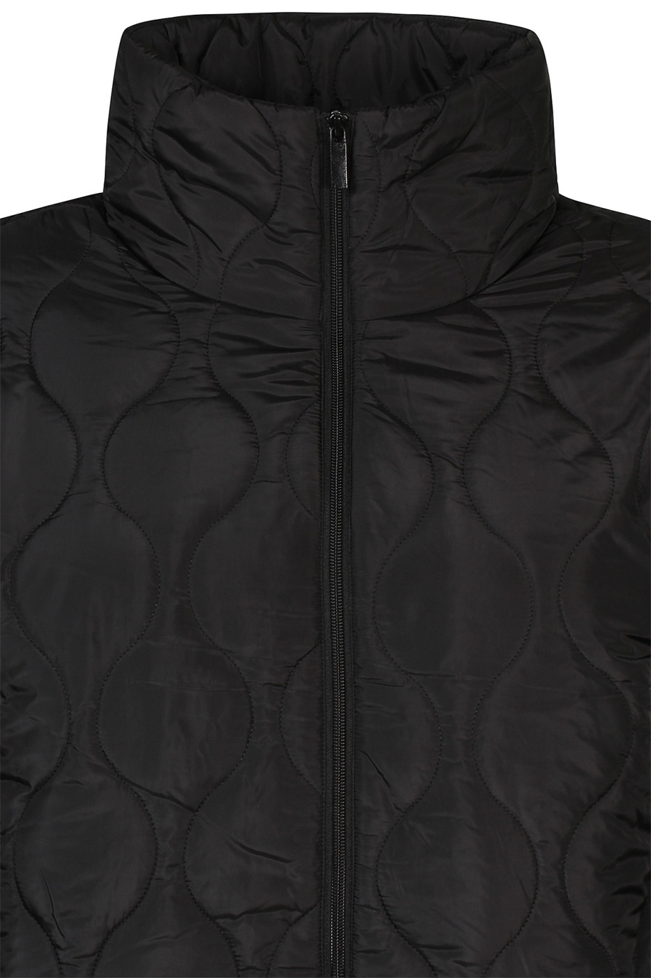 Kevyesti topattu pitkä tikkitakki, musta, Zhenzi - Tiltaltti